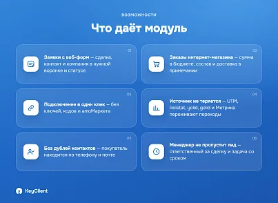 Интеграция amoCRM с веб-формами сайта (keyclient.formsync) - решение для Битрикс