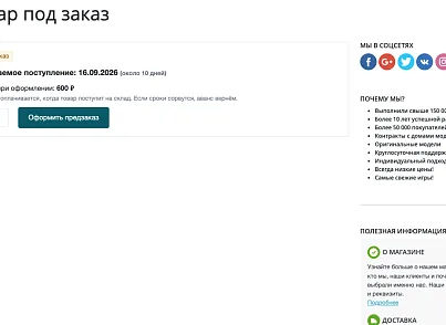 Предзаказ и товар под заказ: продажа того, чего нет на складе (ozhogov.preorder) - решение для Битрикс