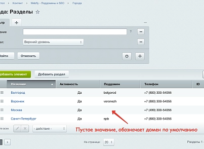 SEO: піддомени + управління метатегами та текстами (webfly.seocities) - рішення на Бітрікс