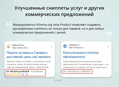 INRAISE: Микроразметка Schema.org 5 в 1. Товары, услуги, организация, хлебные крошки, статьи, поиск (inraise.schemaorg) - рішення на Бітрікс