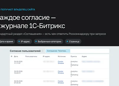 Модуль согласия с cookies (machaon.cookies) - решение для Битрикс