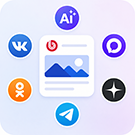 Автопостинг AI в социальные сети ВКонтакте, Одноклассники, Telegram, Max и Дзен (sibcode.autopost) - рішення на Бітрікс