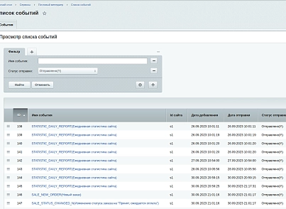 Почтовый менеджер (utlab.eventmanager) - рішення на Бітрікс