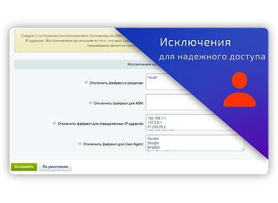 Файрвол — блокировка по ASN (adwebs.firewall) - рішення на Бітрікс