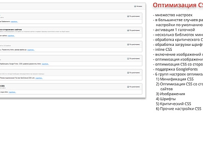 Ammina Optimizer: Оптимізація та прискорення завантаження сайту (CSS, JS, HTML, зображення, WebP, Lazy) (ammina.optimizer) - рішення на Бітрікс