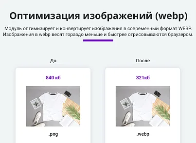Прискорення завантаження сайту + оптимізація для Google PageSpeed (webp, js, css, зображення, зображення) (arturgolubev.cssinliner) - рішення на Бітрікс