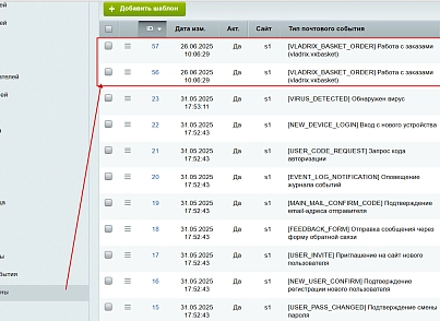 Кошик для сайту (vladrix.vxbasket) - рішення на Бітрікс