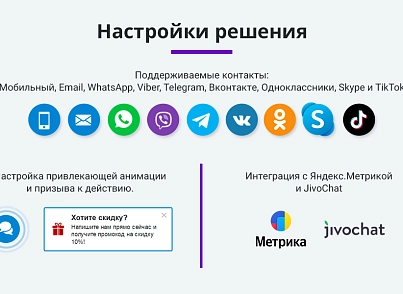 Обратная связь: Мессенджеры и социальные сети для связи (Мультикнопка, WhatsApp, Telegram, Viber,VK) (arturgolubev.chatpanel) - рішення на Бітрікс