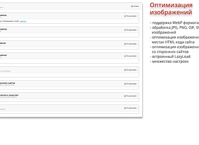 Ammina Optimizer: Оптимізація та прискорення завантаження сайту (CSS, JS, HTML, зображення, WebP, Lazy) (ammina.optimizer) - рішення на Бітрікс