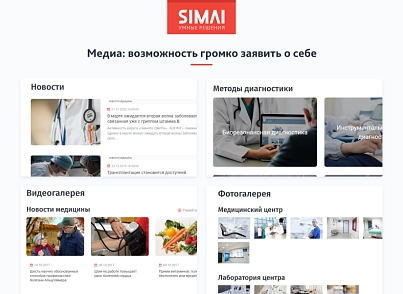 SIMAI-SF4: Сайт медичної організації - адаптивний з версією для людей з вадами зору (simai.sf4med) - рішення на Бітрікс