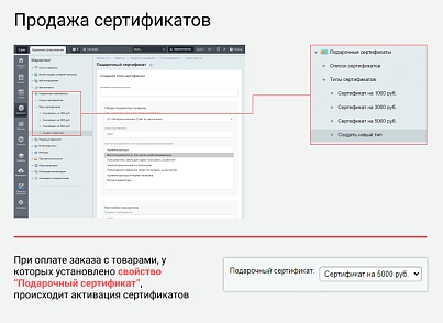 Подарочные сертификаты (isaev.certificates) - решение для Битрикс