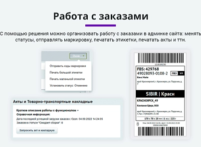 Интеграция с Ozon (Озон). Цены, остатки, заказы, статусы, акты (arturgolubev.ozon) - рішення на Бітрікс