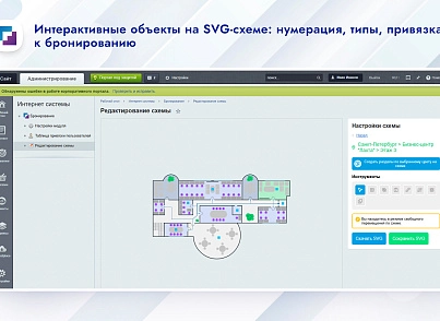 Карта офиса и бронирование (inetsys.reservation) - рішення на Бітрікс