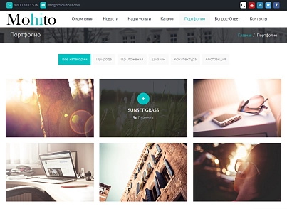 Mohito: Адаптивный корпоративный сайт (bizsolutions.mohito) - рішення на Бітрікс