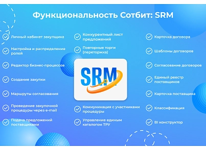Сотбіт: SRM – система управління закупівлями та постачальниками (sotbit.srm) - рішення на Бітрікс