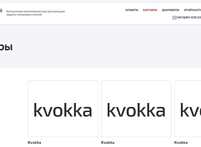 kvokka:Сайт некомерційної організації та благодійного фонду (kvokka.ngos) - рішення на Бітрікс