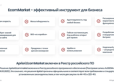 Апріорі.ЕкомМаркет: Інтернет-магазин (apriori.ecom) - рішення на Бітрікс
