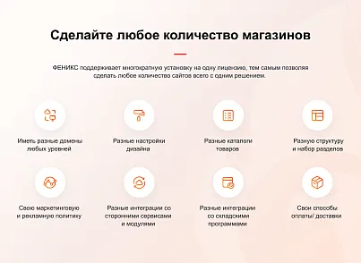 Фенікс - безлімітний конструктор інтернет-магазинів з можливістю створювати нешаблонні лендінги (concept.phoenix) - рішення на Бітрікс