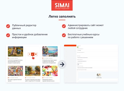 SIMAI-SF4: Сайт художественной школы – адаптивный с версией для слабовидящих (simai.sf4artschool) - рішення на Бітрікс