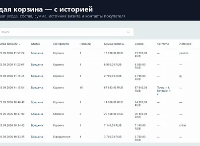 Брошенные корзины (rover.basket) - рішення на Бітрікс