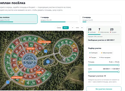 Сайт коттеджного посёлка (xlogic.cottagesite) - рішення на Бітрікс