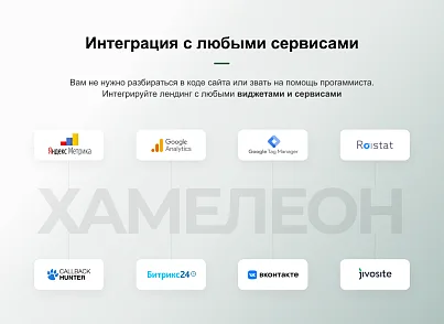 ХАМЕЛЕОН - 999 в 1. Безлімітний конструктор лендингів з кошиком та функціями для «автоворонок» (concept.hameleon) - рішення на Бітрікс