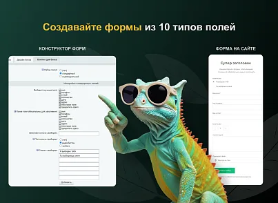 ХАМЕЛЕОН - 999 в 1. Безлімітний конструктор лендингів з кошиком та функціями для «автоворонок» (concept.hameleon) - рішення на Бітрікс