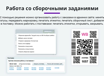 Интеграция с Wildberries (Вайлдберриз). Карточки товара, остатки, цены, сборочные задания, поставки (arturgolubev.wildberries) - рішення на Бітрікс