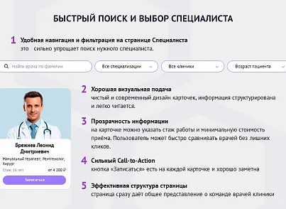 ZEBRA.MED – Медицинский центр с модулем записи (webstudiosamovar.medicina) - рішення на Бітрікс