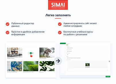SIMAI-SF4: Сайт закладу культури - музею, адаптивний з версією для людей з вадами зору (simai.sf4museum) - рішення на Бітрікс