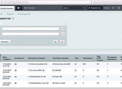 Модуль створення SEO редиректів та захист від роботів (goodde.redirect) - рішення на Бітрікс
