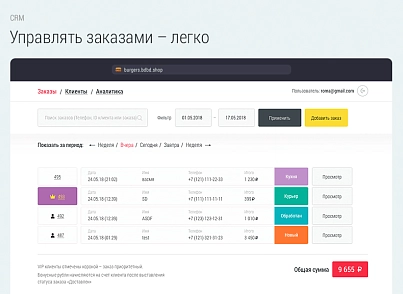 Доставка бургерів. Delivery Burgers. (bd.burgers) - рішення на Бітрікс