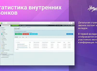 Статистика внутренних звонков (skyweb24.internalcallstat) - рішення на Бітрікс