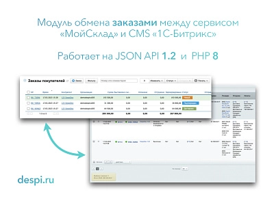 МойСклад: Гибкий обмен заказами по API (rbs.moysklad) - рішення на Бітрікс