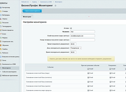 Безопасность в CRM: контроль действий с клиентскими персональными данными (bizprofi.clientdbmonitor) - рішення на Бітрікс
