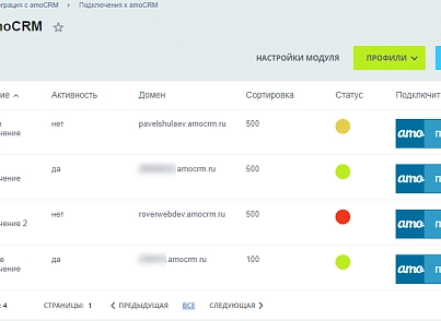AmoCRM — интеграция с интернет-магазинами (rover.amosale) - рішення на Бітрікс