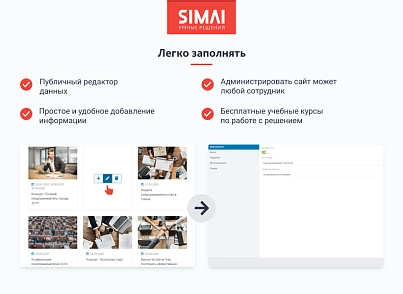 SIMAI-SF4: Сайт некомерційної організації - адаптивний з версією для людей з вадами зору (simai.sf4nko) - рішення на Бітрікс