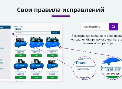 Розумний пошук з виправленням помилок у запиті, підказками та областю пошуку, що настроюється. (arturgolubev.smartsearch) - рішення на Бітрікс