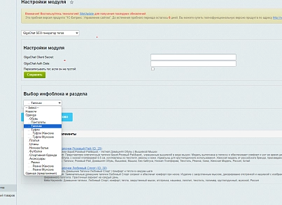 Масова автоматична генерація seo тегів : Ощад GigaChat (teamb.gigachatgpt) - рішення на Бітрікс