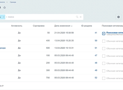 Глобал АйТи. Поисковая оптимизация умного фильтра и поиска на сайте (globalit.simplesfs) - рішення на Бітрікс