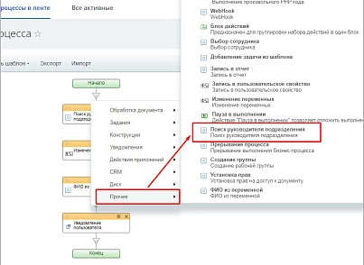 Выбор руководителя подразделения (активити) (mcart.selectufhead) - рішення на Бітрікс